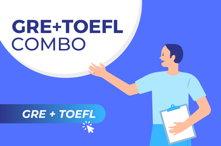 Banner: GRE and TOEFL COMBO