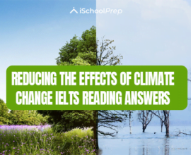 Reducing the effects of climate change