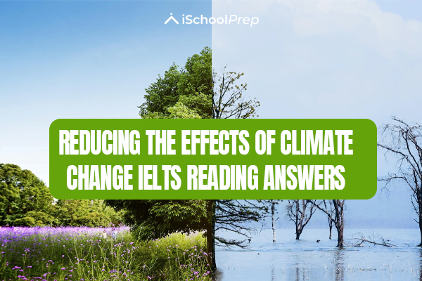 Reducing the effects of climate change